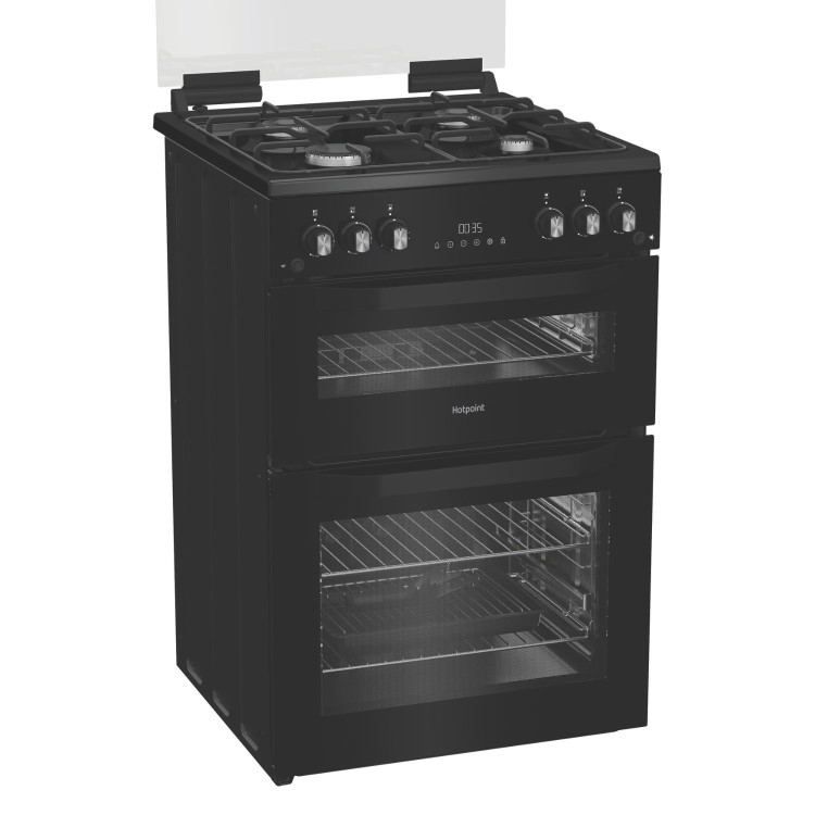 Refurbished Hotpoint 60cm Gas Cooker - Black