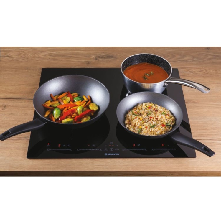 Refurbished Hoover H-Hob 500 Series HTPS64MCTTWIFI 59cm 4 Zone Induction Hob Black