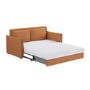 Orange Fabric 2 Seater Pull Out Sofa Bed - Hunter