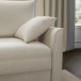 Beige Fabric 2 Seater Pull Out Sofa Bed - Hunter
