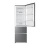 Refurbished Haier HTR3619FNMP Freestanding 345 Litre 70/30 Fridge Freezer Stainless Steel