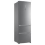 Refurbished Haier HTR3619FNMP Freestanding 345 Litre 70/30 Fridge Freezer Stainless Steel