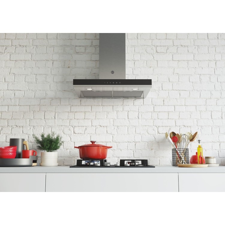 Hoover 60cm T Shape Chimney Cooker Hood - Stainless Steel