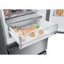 Refurbished Haier HTW5618ENMG Total No Frost 3 Door Fridge Freezer - Silver - E Rated