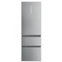 Refurbished Haier HTW5618ENMG Total No Frost 3 Door Fridge Freezer - Silver - E Rated