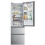 Refurbished Haier HTW5618ENMG Total No Frost 3 Door Fridge Freezer - Silver - E Rated