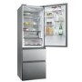 Refurbished Haier HTW5618ENMG Total No Frost 3 Door Fridge Freezer - Silver - E Rated
