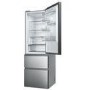 Refurbished Haier HTW5618ENMG Total No Frost 3 Door Fridge Freezer - Silver - E Rated
