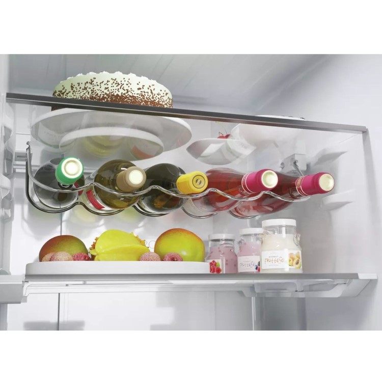 Refurbished Haier Series 5 HTW5618EWMG Freestanding 357 Litre 60/40 Frost Free Fridge Freezer Silver