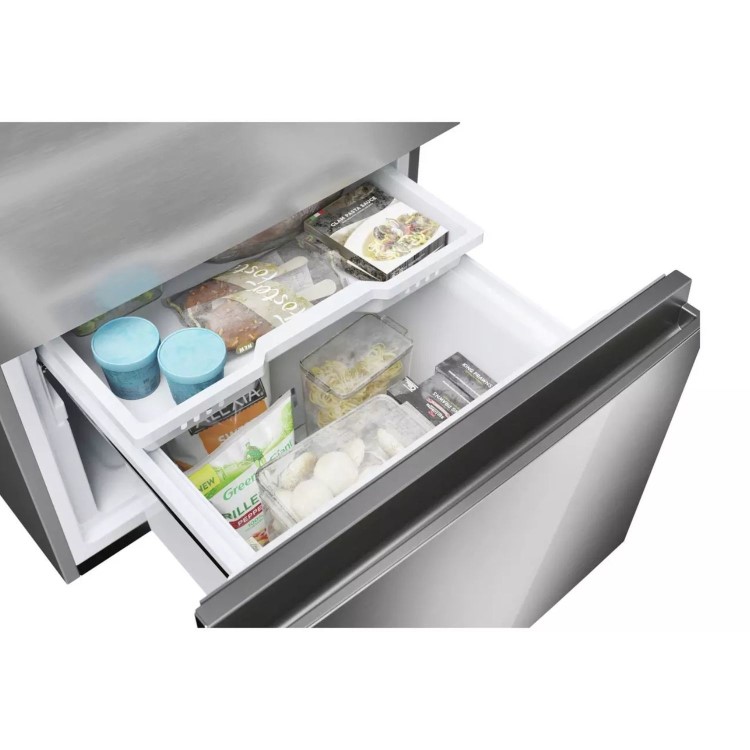 Refurbished Haier Series 5 HTW5618EWMG Freestanding 357 Litre 60/40 Frost Free Fridge Freezer Silver
