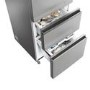 Refurbished Haier Series 5 HTW5618EWMG Freestanding 357 Litre 60/40 Frost Free Fridge Freezer Silver