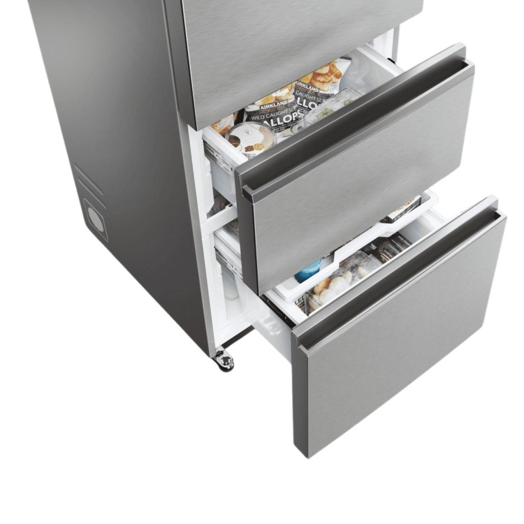 Refurbished Haier Series 5 HTW5618EWMG Freestanding 357 Litre 60/40 Frost Free Fridge Freezer Silver
