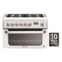 Hotpoint HUD61PS Ultima 60cm Double Oven Dual Fuel Cooker - Polar White
