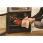 Refurbished Hotpoint HUE52GS 50cm Double Oven Electric Cooker With Ceramic Hob Graphite