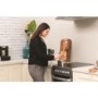 Refurbished Hotpoint HUE52GS 50cm Double Oven Electric Cooker With Ceramic Hob Graphite