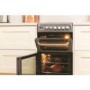 Refurbished Hotpoint HUE52GS 50cm Double Oven Electric Cooker With Ceramic Hob Graphite