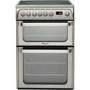 Refurbished Hotpoint HUE61XS 60cm Double Oven Electric Cooker With Ceramic Hob