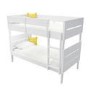 White Wooden Detachable Bunk Bed - Hugo