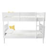 White Wooden Detachable Bunk Bed - Hugo