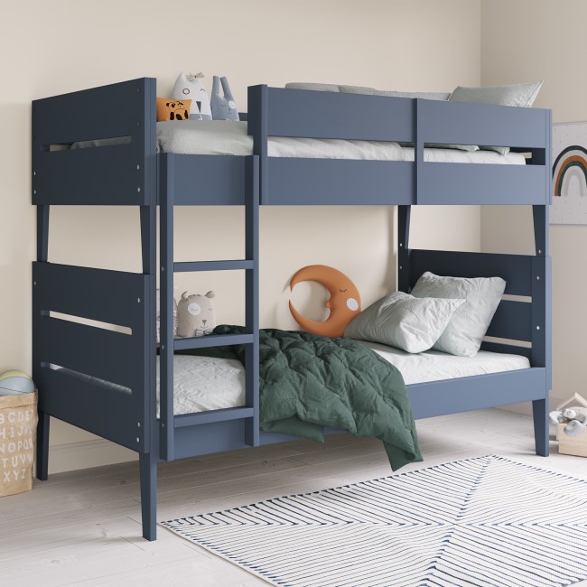 Navy Blue Wooden Detachable Bunk Bed Hugo BuyItDirect.ie