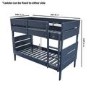 Navy Blue Wooden Detachable Bunk Bed - Hugo