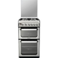 Hotpoint HUG52X Ultima 50cm Double Oven Gas Cooker in Stainless Steel