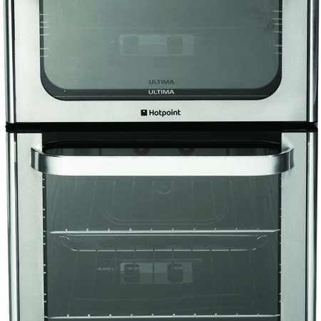 Hotpoint HUG52X Ultima 50cm Double Oven Gas Cooker in Stainless Steel