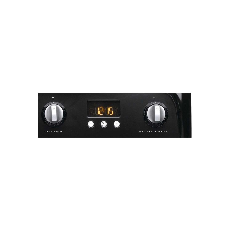 Hotpoint Ultima 60cm Double Oven Gas Cooker - Black