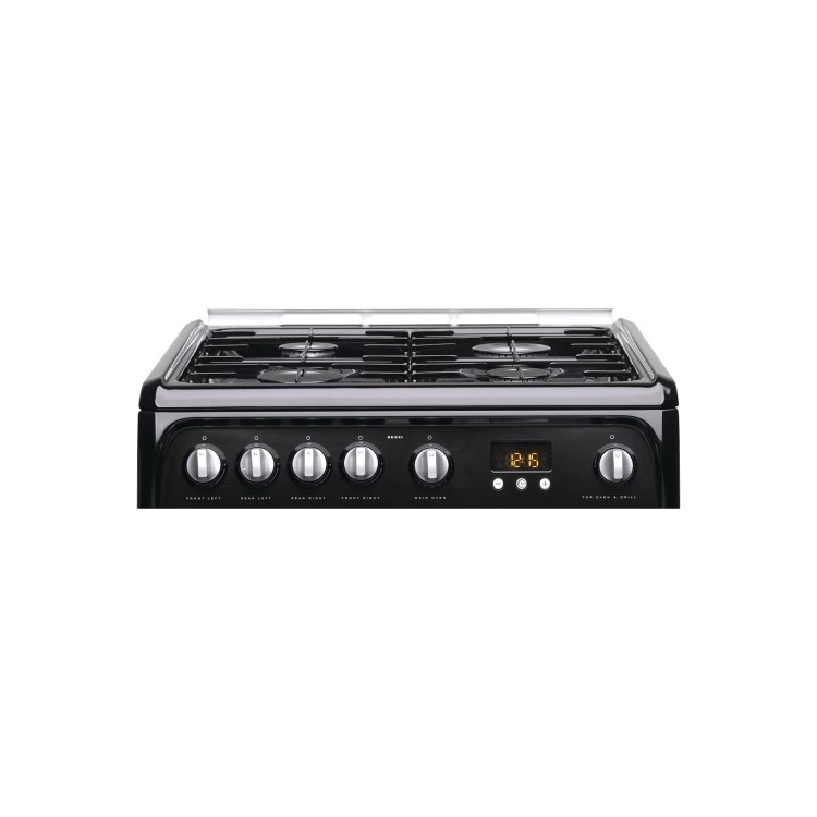 Hotpoint Ultima 60cm Double Oven Gas Cooker - Black