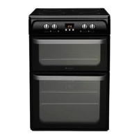 Hotpoint Ultima 60cm Double Oven Electric Cooker with Induction Hob - Black