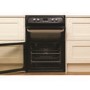 Hotpoint Ultima 60cm Double Oven Electric Cooker with Induction Hob - Black