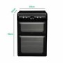 Hotpoint Ultima 60cm Double Oven Electric Cooker with Induction Hob - Black