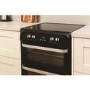Hotpoint Ultima 60cm Double Oven Electric Cooker with Induction Hob - Black
