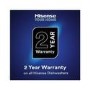 Hisense Hi6 Integrated Dishwasher - Smart Wi-Fi C-Rated Silver control panel