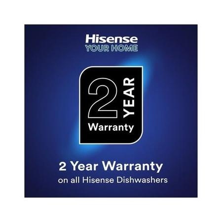 Hisense Hi6 Integrated Dishwasher - Smart Wi-Fi C-Rated Silver control panel