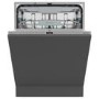 Refurbished Hisense Full-Size Fully Integrated  - Automatic Programme; Intensive Programme; Eco Programme; Programme Hygiene; Crystal glasses; Short Programme; Night Programme, 16ps, silver control pa