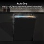 Hisense Integrated Slimline Dishwasher - Auto Dry C-Rated Silver control panel
