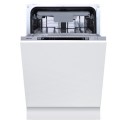 HV523E15UK Hisense Hi4 Integrated Slimline Dishwasher - Top Spray Arm - Silver control panel