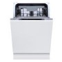 Hisense Hi4 Integrated Slimline Dishwasher - Top Spray Arm - Silver control panel