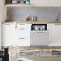 Hisense Hi4 Integrated Slimline Dishwasher - Top Spray Arm - Silver control panel
