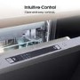 Hisense Hi4 Integrated Slimline Dishwasher - Top Spray Arm - Silver control panel