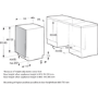 Hisense Auto Dry Integrated Dishwasher - Silver - D-Rated, Silver control panel