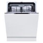 Hisense Auto Dry Integrated Dishwasher - Silver - D-Rated, Silver control panel