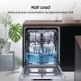 Hisense Auto Dry Integrated Dishwasher - Silver - D-Rated, Silver control panel