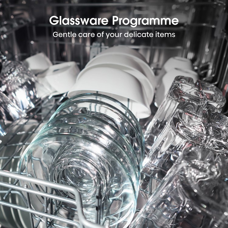 Hisense Hi4 Integrated Dishwasher - E-Rated Silver control panel