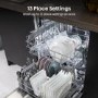 Hisense Hi4 Integrated Dishwasher - E-Rated Silver control panel