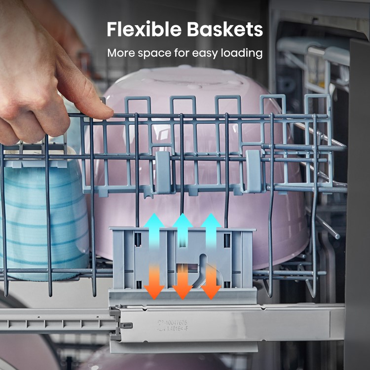 Hisense Hi4 Integrated Dishwasher - E-Rated Silver control panel