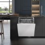 Hisense Hi4 Integrated Dishwasher - Stainless Steel - D-Rated Silver control panel