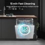 Hisense Hi4 Integrated Dishwasher - Stainless Steel - D-Rated Silver control panel