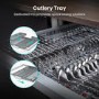 Hisense Hi4 Integrated Dishwasher - Stainless Steel - D-Rated Silver control panel